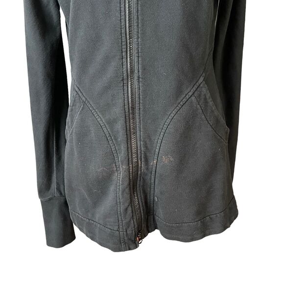 Prairie Underground Small Jacket Full Zip Organic Cotton Sweatshirt Black - Picture 6 of 15